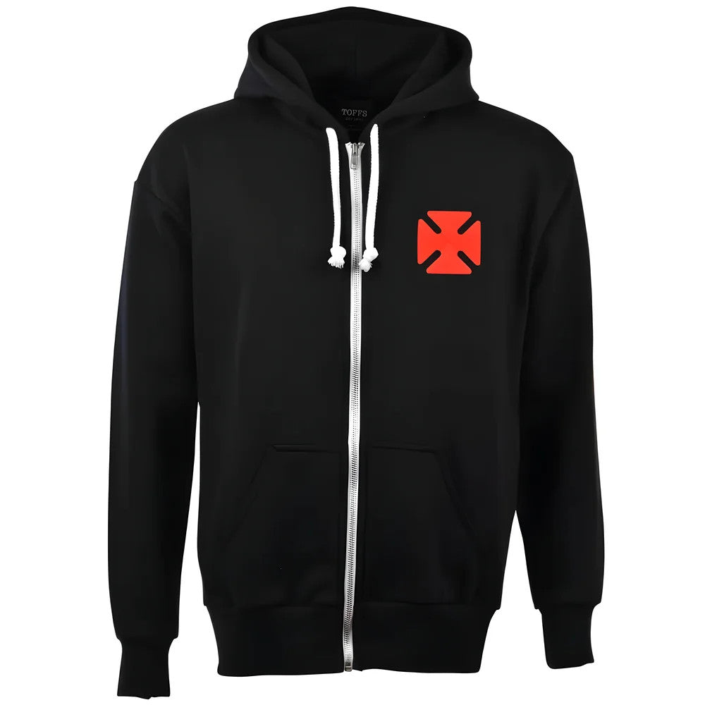Vasco Da Gama Zipped Hoodie - Black_0