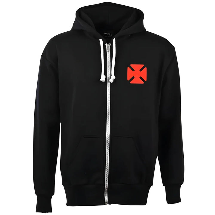 Vasco Da Gama Zipped Hoodie - Black_0