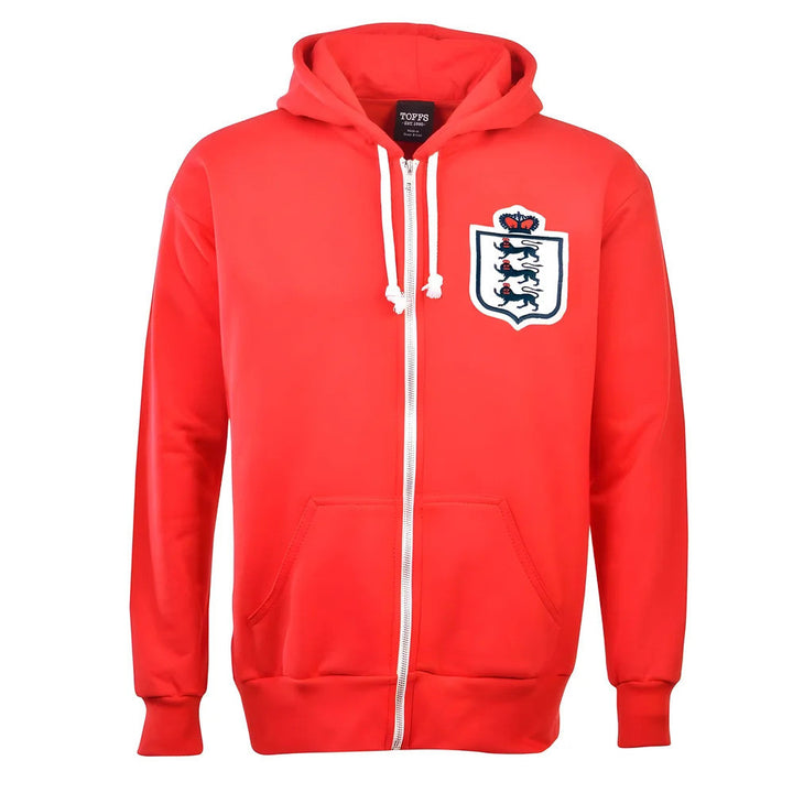 England Football Club Zipped Hoodie - Red_0