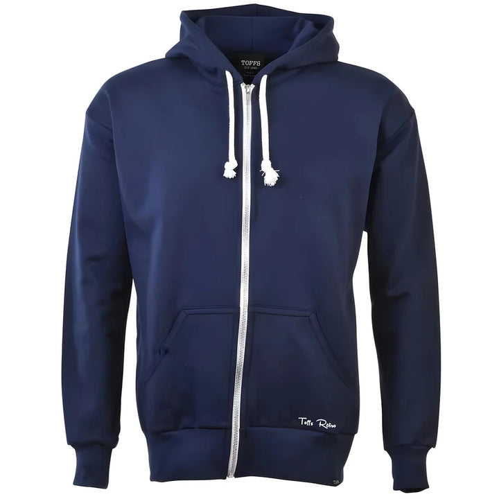 Toffs Retro Navy Zipped Hoodie_0