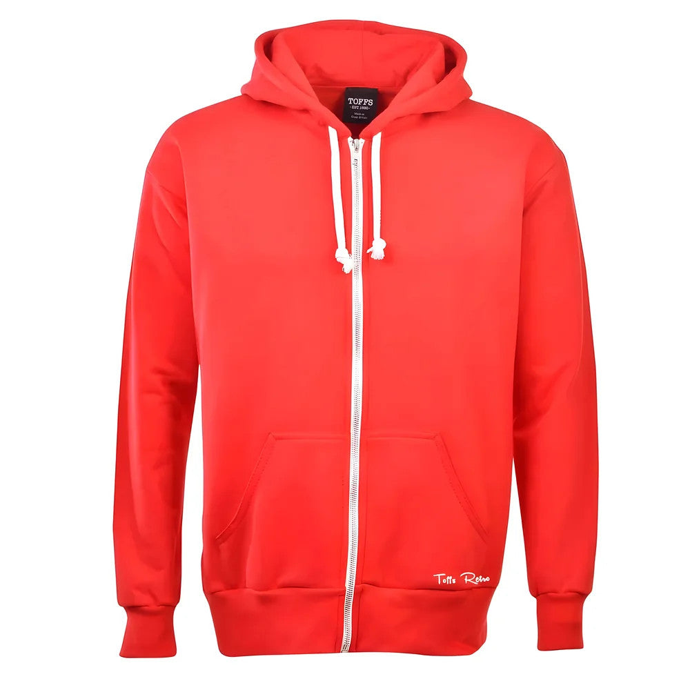 Toffs Retro Red Zipped Hoodie_0