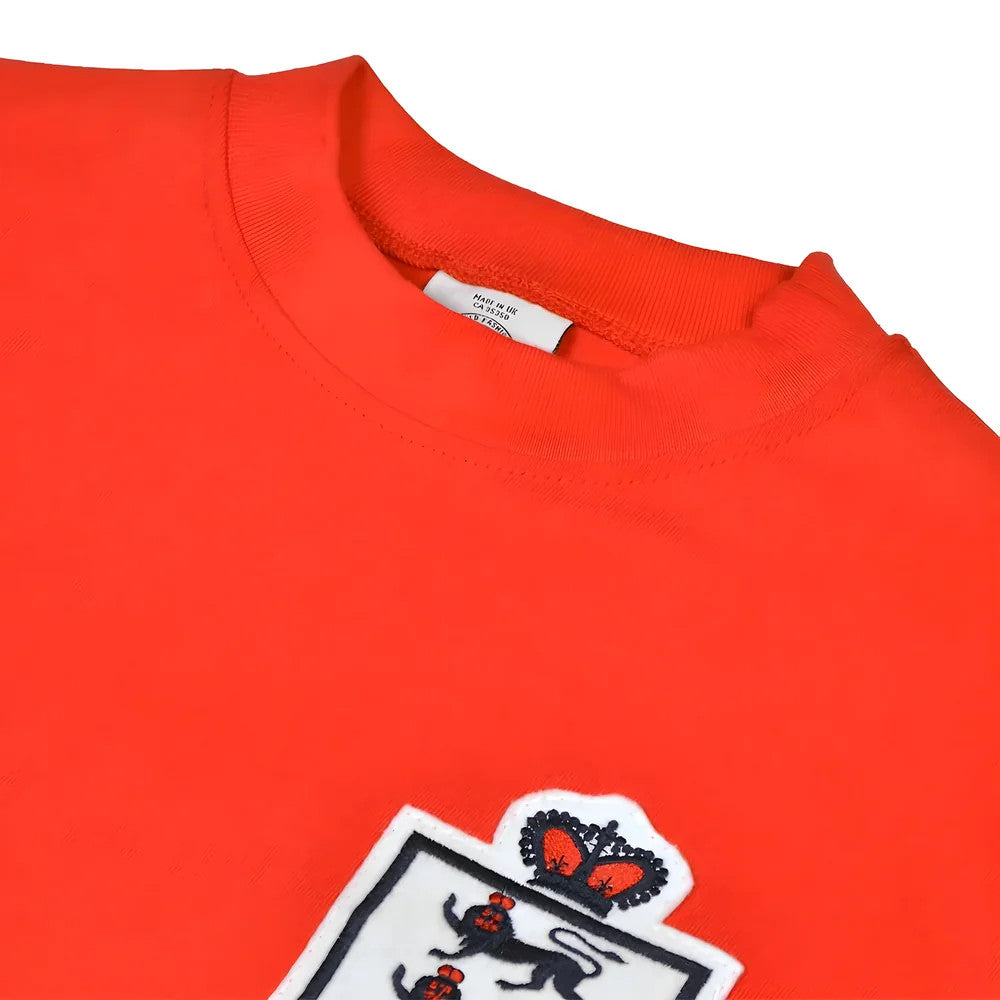 England Red Retro Football Shirt_2