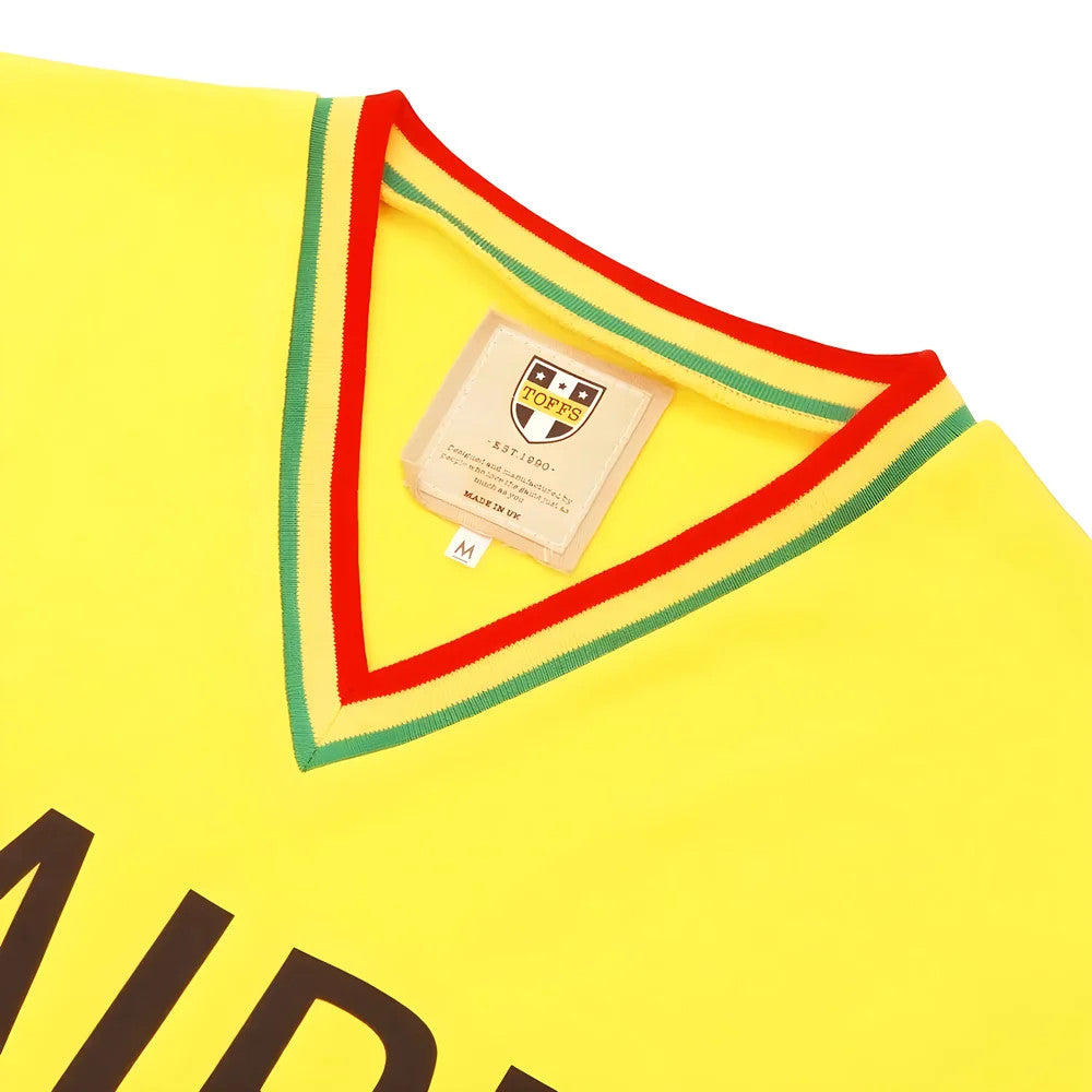 Zaire 1974 World Cup Yellow Retro Football Shirt_2