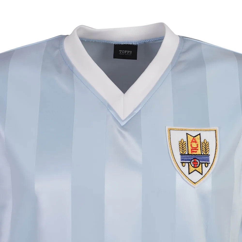 Uruguay 1986 World Cup Retro Football Shirt - Sky_1