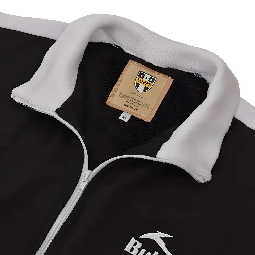 BUKTA Heritage Track Top Black with White Panels/Cuffs_2