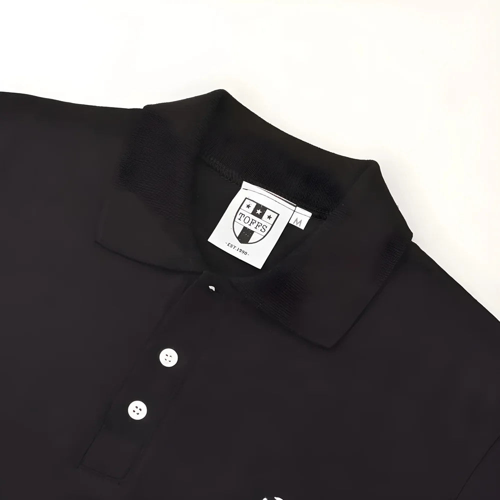 BUKTA Lifestyle Polo Black with White Cuffs_2