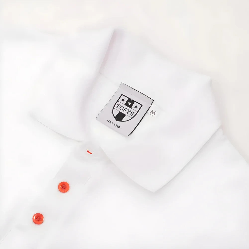 BUKTA Lifestyle Polo White with Red Cuffs Tshirt