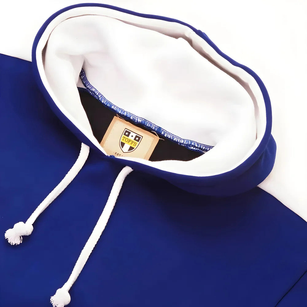 Toffs Retro Royal Hoodie - White Sleeve Panels_1