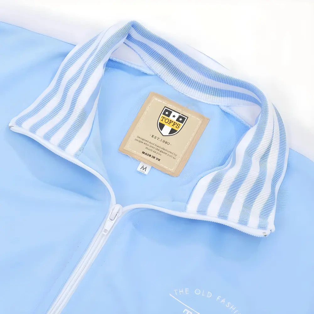 The Old Fashioned Football Shirt Co. - Sky/White Track Top_2