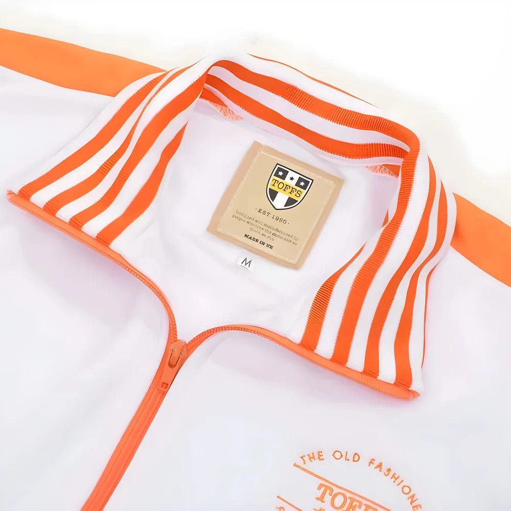 The Old Fashioned Football Shirt Co.- White/Orange Track Top_1
