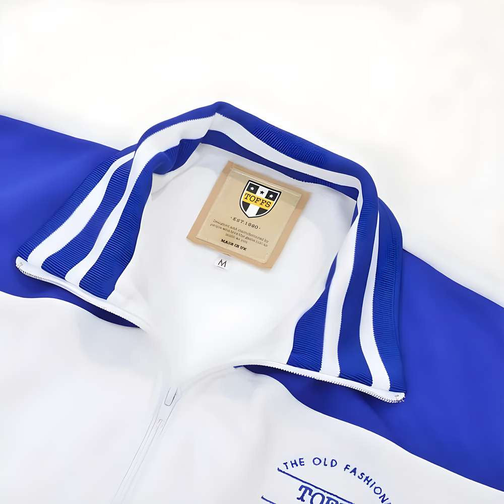 The Old Fashioned Football Shirt Co. - White/Royal Track Top_1