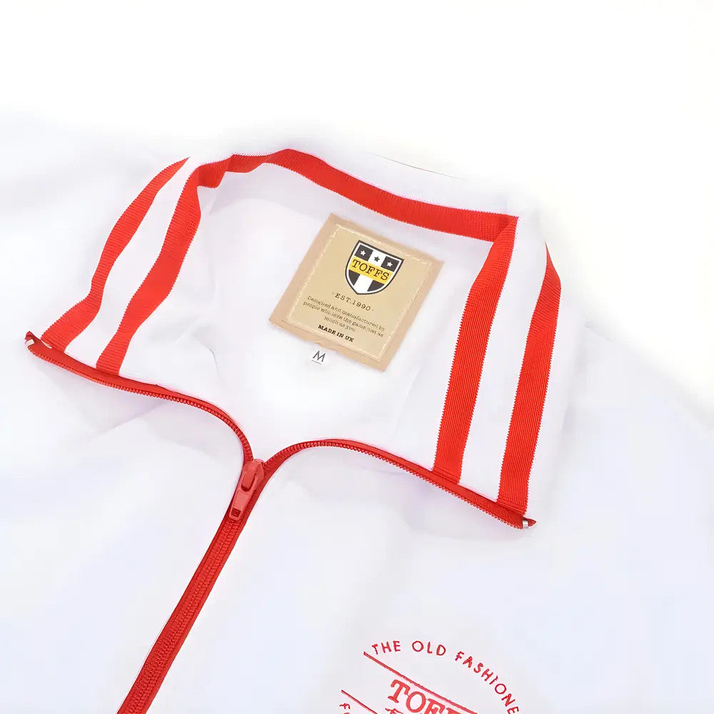 The Old Fashioned Football Shirt Co. - White/Red Track Top_2