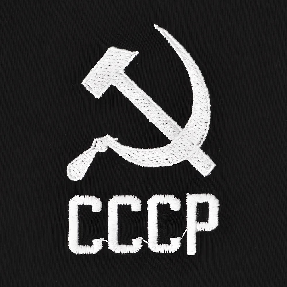 Soviet Union (CCCP) No 01 Black Polo Shirt_1