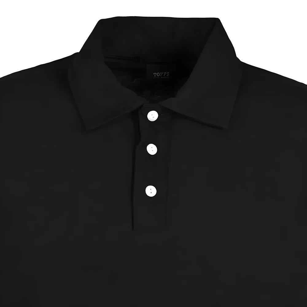 Toffs Retro Polo Shirt - Black_1