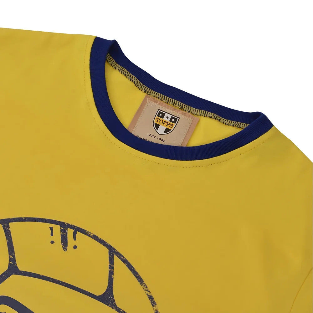 TOFFS Football T-Shirt - Yellow/Royal Ringer_1