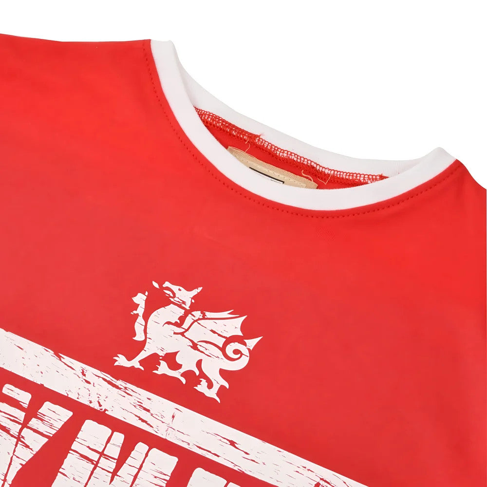 Wales T-Shirt - Red/White Ringer_1