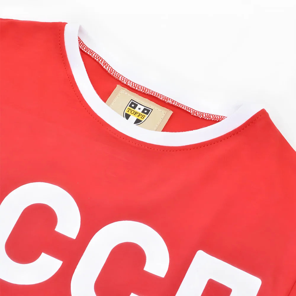 Soviet Union (CCCP) 12th Man T-Shirt - Red/White Ringer_2