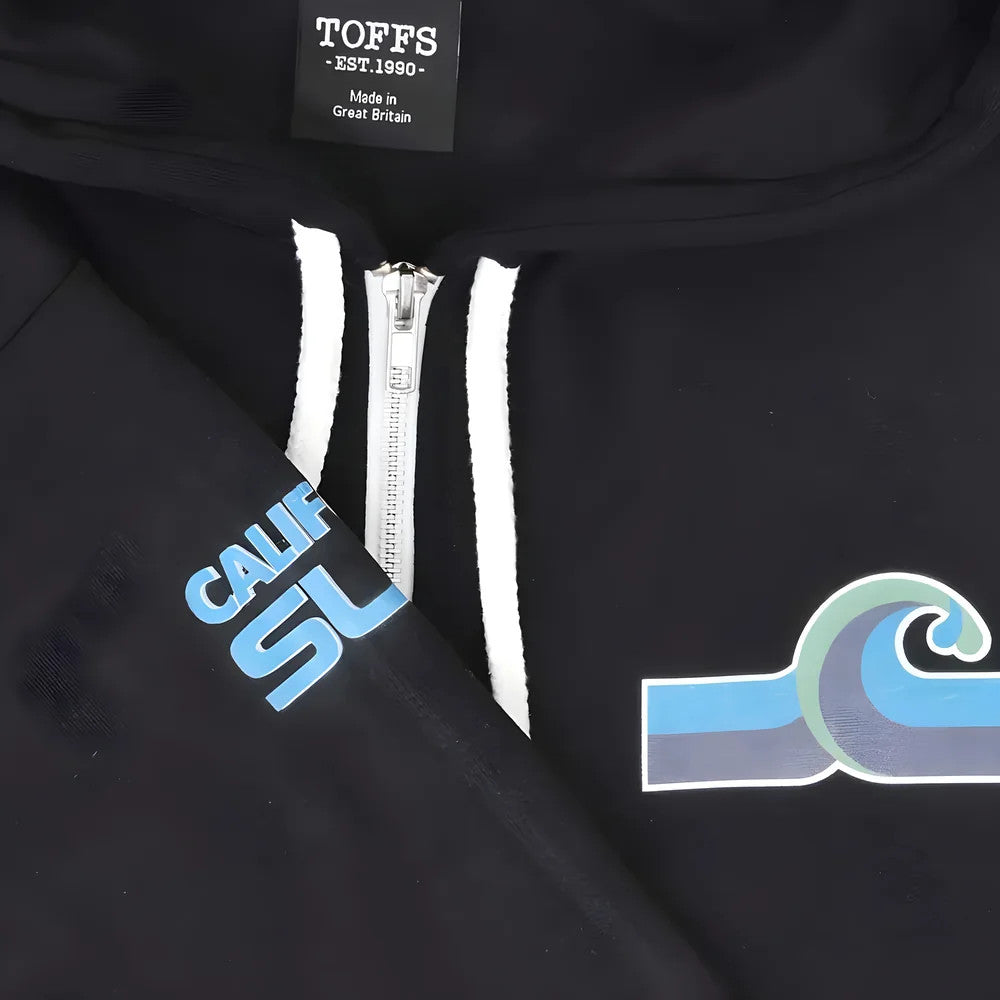 NASL: California Surf Zipped Hoodie - Black_1
