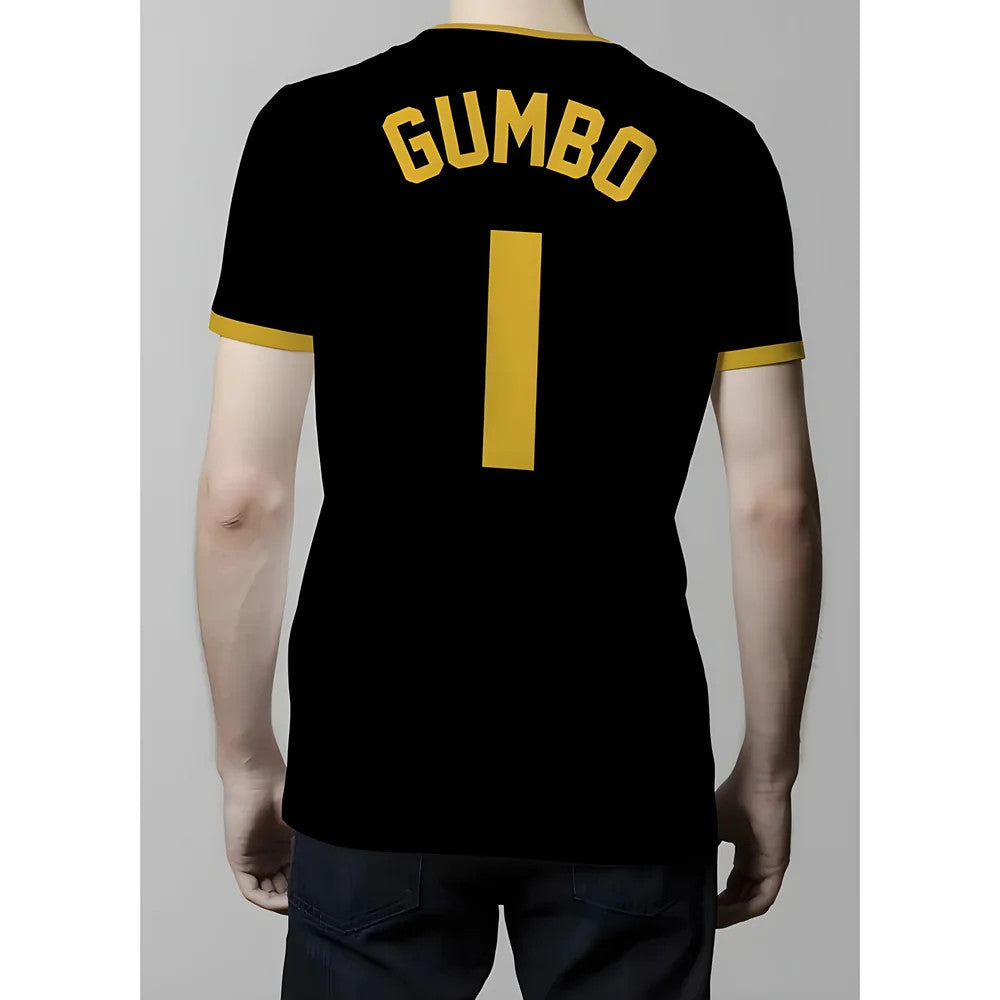 Shadwell Town T-shirt - Black/Amber Ringer_1