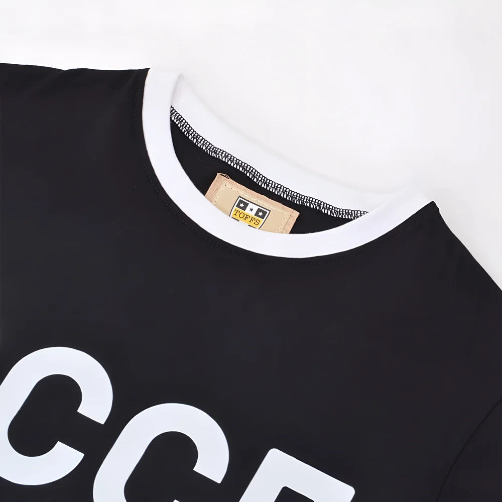 Soviet Union (CCCP) 12th Man T-Shirt - Black/White Ringer_2