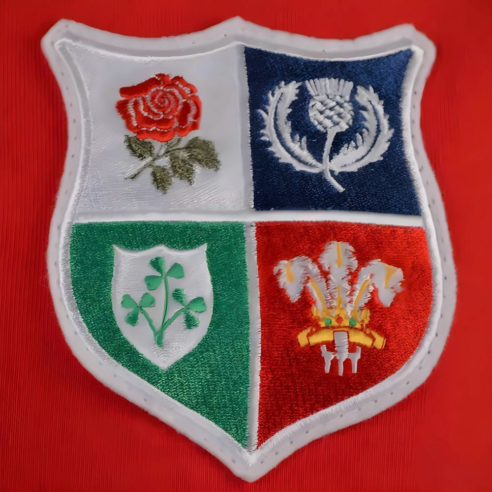 British & Irish Lions 1970s Vintage Rugby Zipped Hoodie Red_1