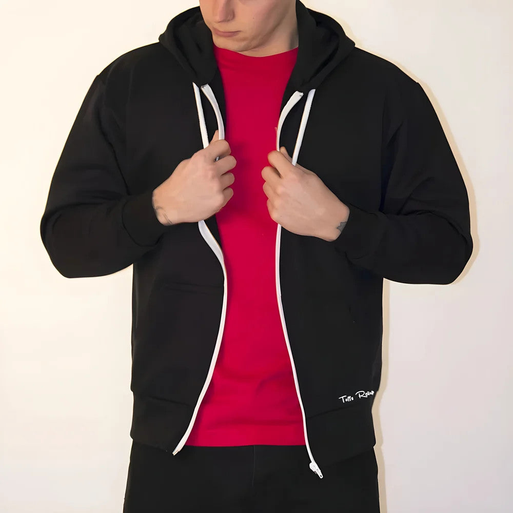 Toffs Retro Black Zipped Hoodie_1
