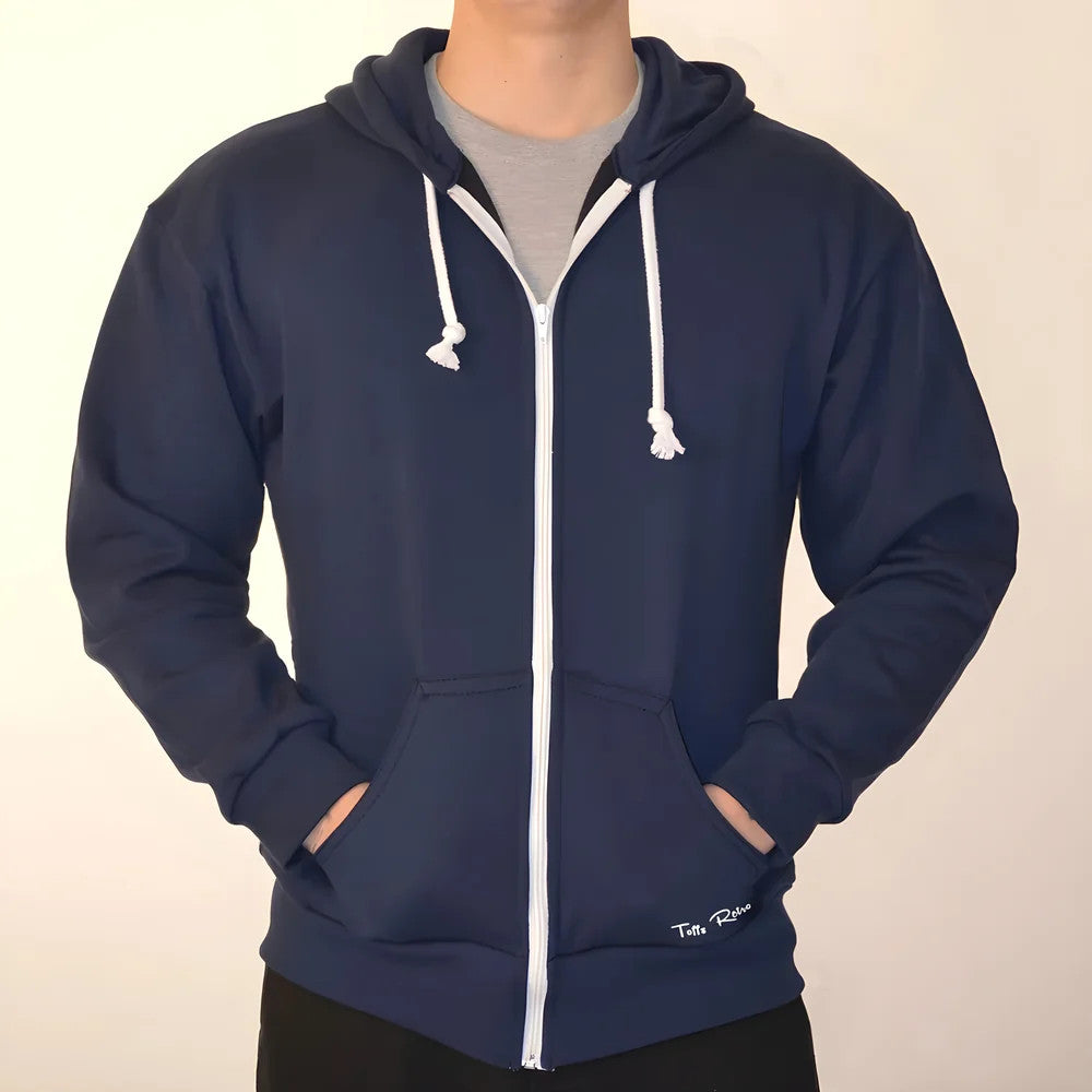Toffs Retro Navy Zipped Hoodie_1