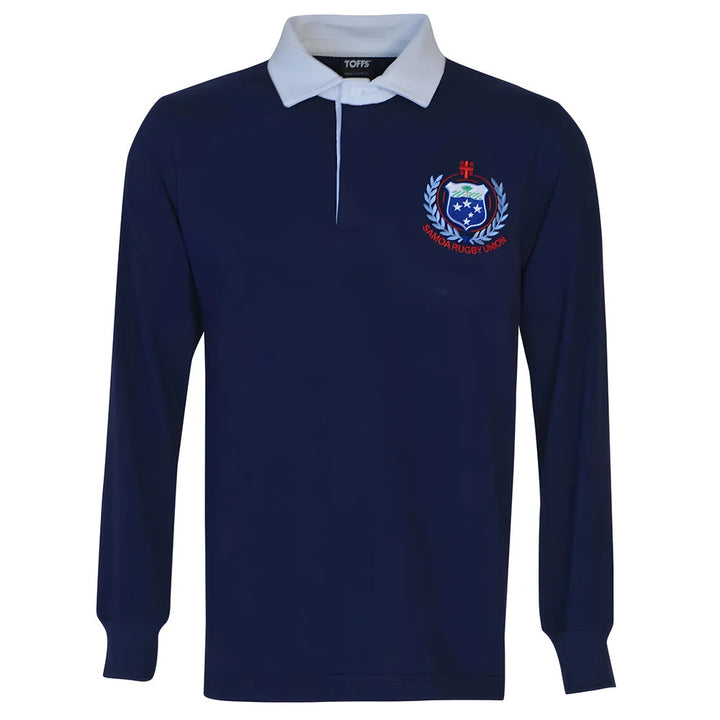 Samoa 1990s Navy Rugby Shirt_0