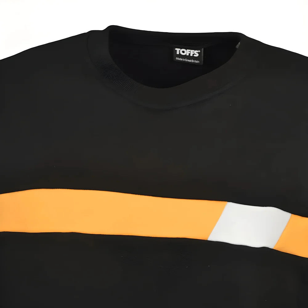 Black & Amber Panel Sweatshirt_1