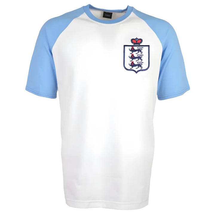 Kids England Raglan Sleeve White/Sky T-Shirt_0