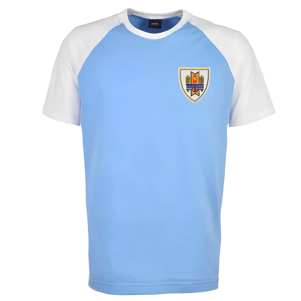 Kids Uruguay Raglan Sleeve Sky/White T-Shirt_0