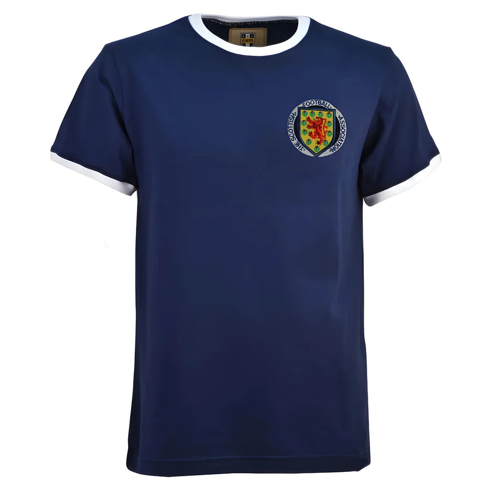 Kids Scotland 1970's Navy/White T-Shirt_0