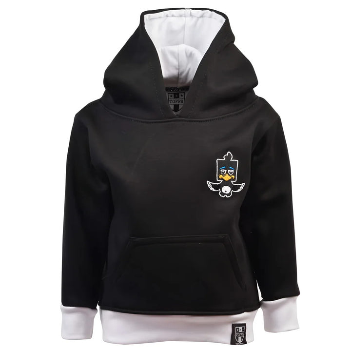Kids Newcastle Hoodie - Black/White_0