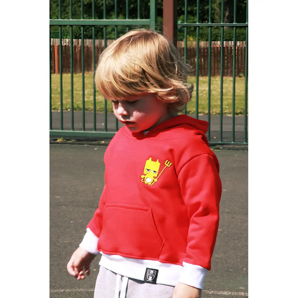 Kids Manchester Reds Hoodie - Red/White_3
