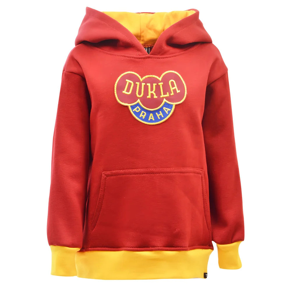 Kids Dukla Prague Hoodie - Maroon/Amber_0