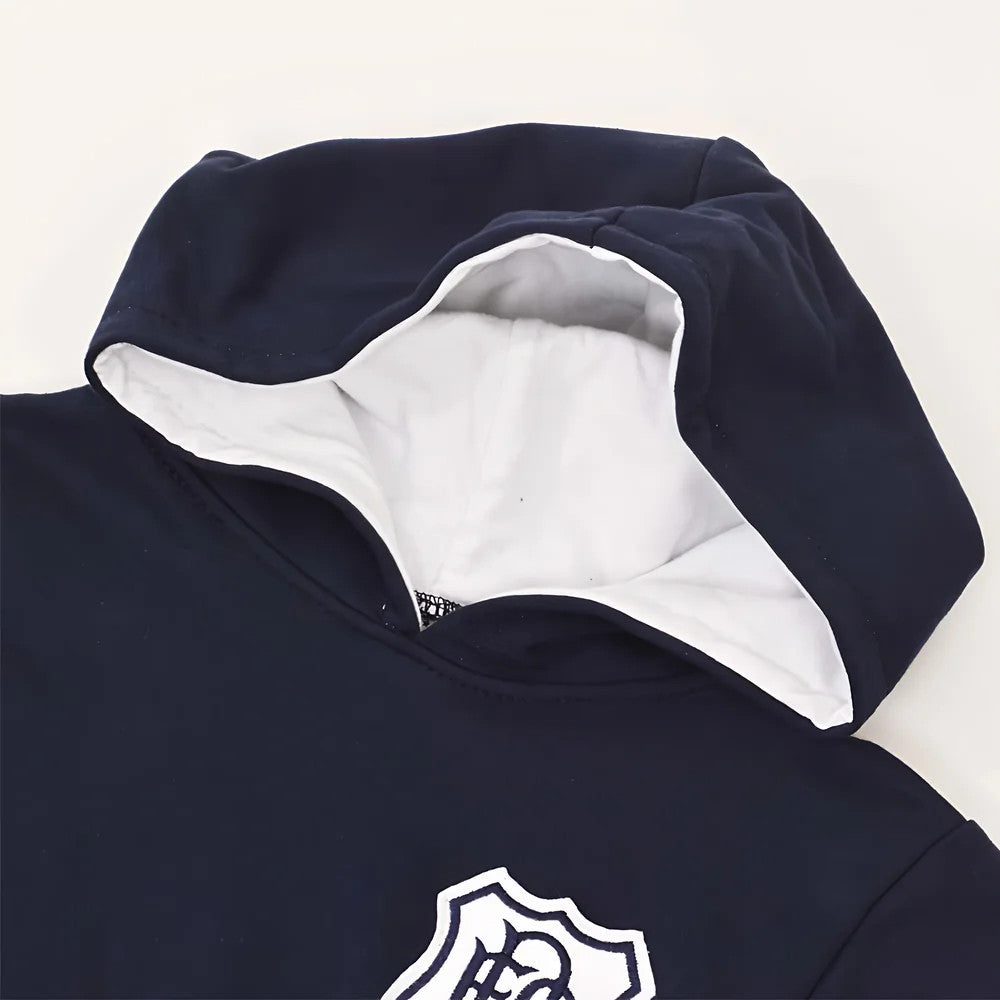 Kids Dundee Hoodie - Navy/White_2