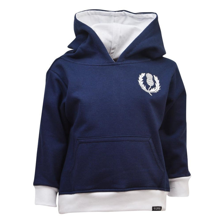 Kids Scotland Rugby Hoodie - Navy/White_0