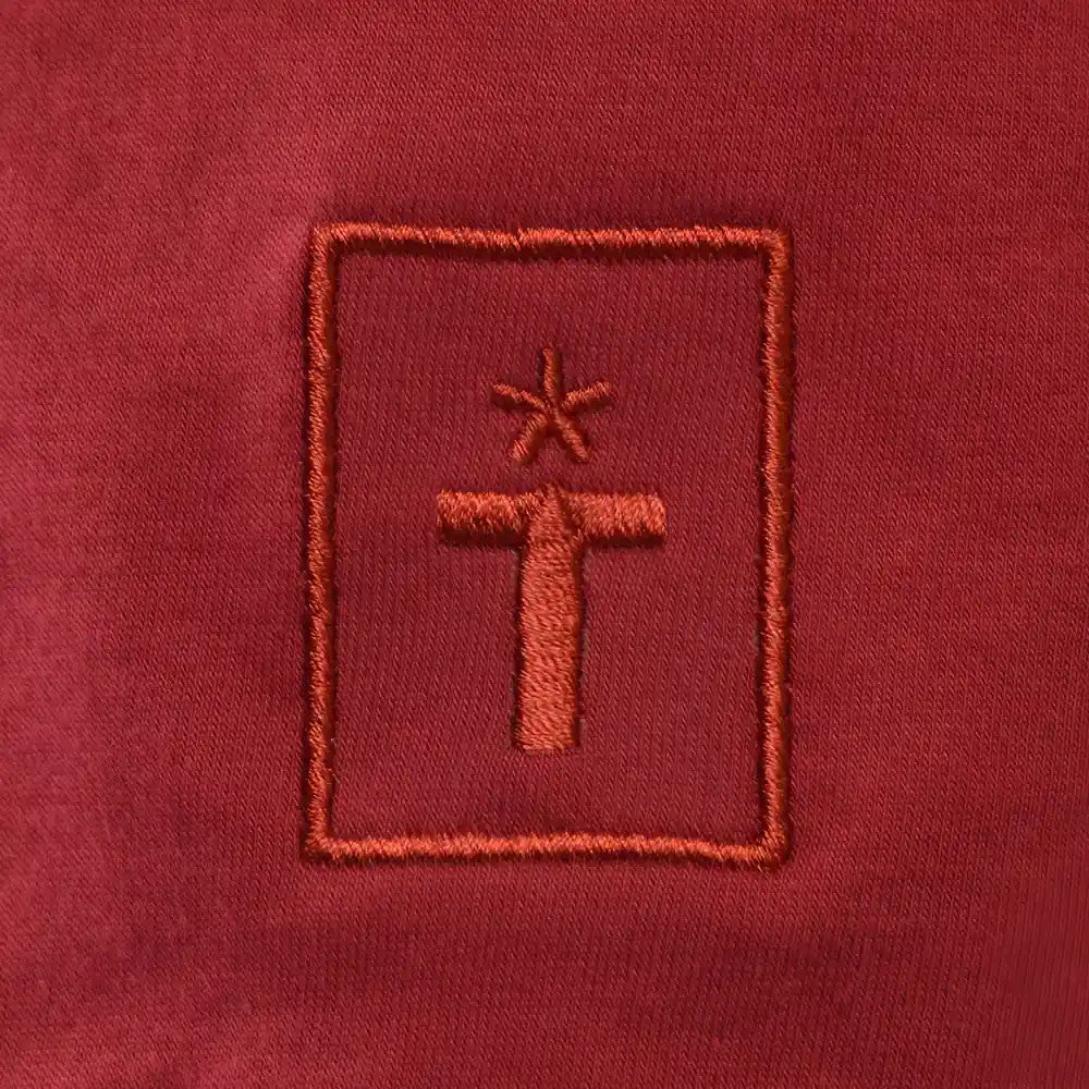 Maroon Roundal print t-shirt_1