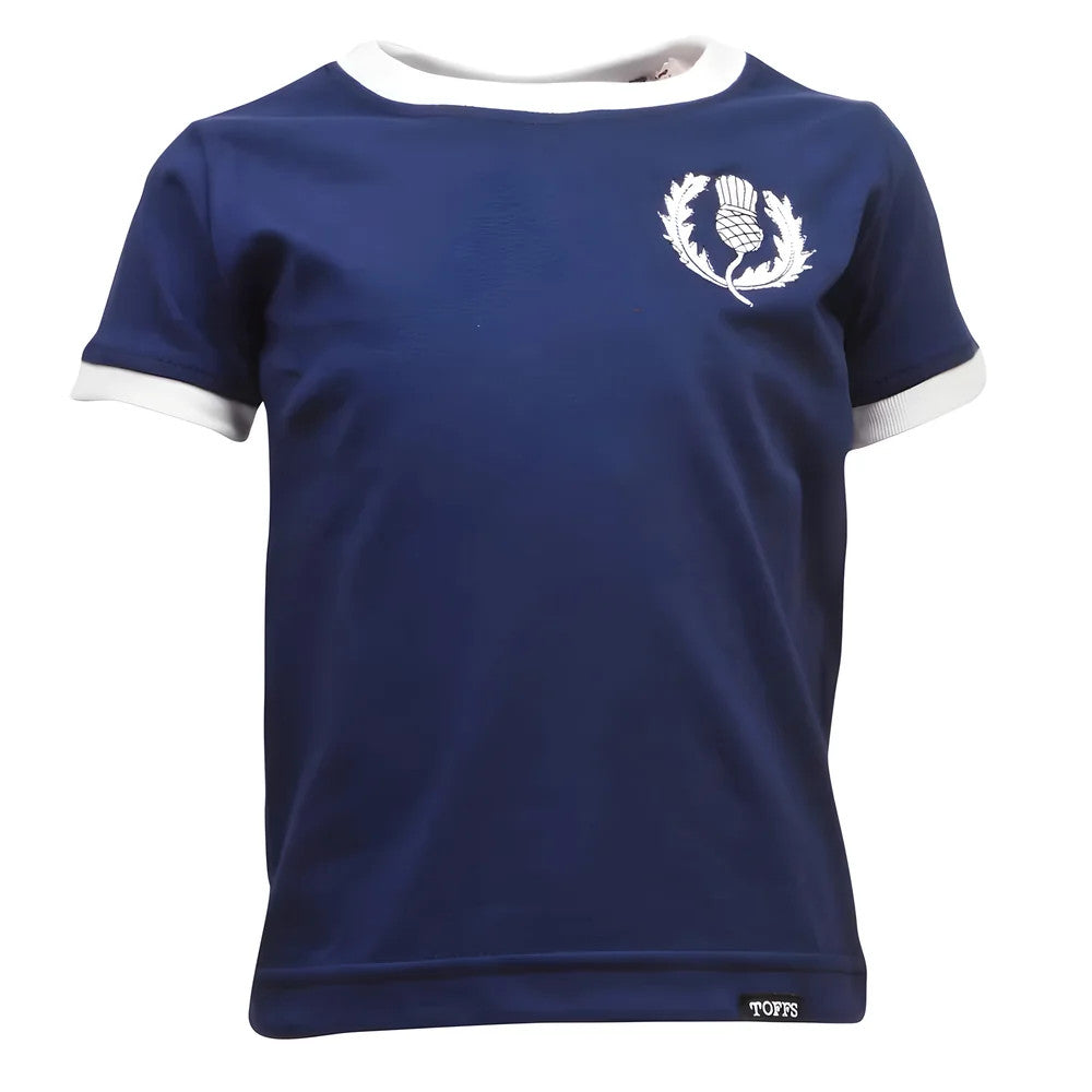 Kids Scotland Tee Navy/White Ringer_0